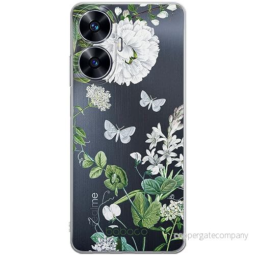 ERT GROUP mobiltelefonfodral för Realme C55 originalt och officiellt licensierat Babaco mönster Flowers 030 optimalt anpassad till formen på mobiltelefonen, gedeeltelijk transparant 5905511867904