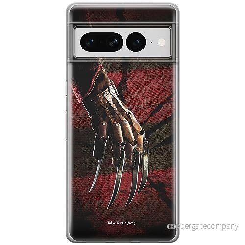 ERT GROUP mobiltelefonfodral för Google PIXEL 7 PRO originalt och officiellt licensierat Horror mönster Nightmare of Elm Street 002, fodral tillverkad av TPU plast 5905795174620