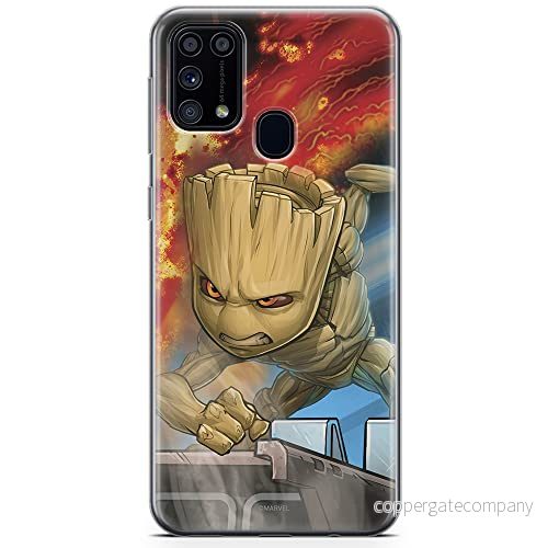 ERT GROUP mobiltelefonfodral för Samsung M31 originalt och officiellt licensierat Marvel mönster Groot 003 optimalt anpassad till formen på mobiltelefonen, fodral tillverkad av TPU plast 5904805481376