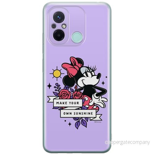 ERT GROUP mobiltelefonfodral för Xiaomi REDMI 12C/ 11A originalt och officiellt licensierat Disney mönster Minnie 073 anpassad till formen på mobiltelefonen, fodral tillverkad av TPU plast 5905795025816