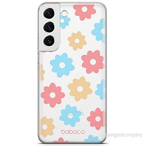 ERT GROUP mobiltelefonfodral för Samsung S22 originalt och officiellt licensierat Babaco mönster Flowers 011 optimalt anpassad till formen på mobiltelefonen, gedeeltelijk transparant 5904805308024