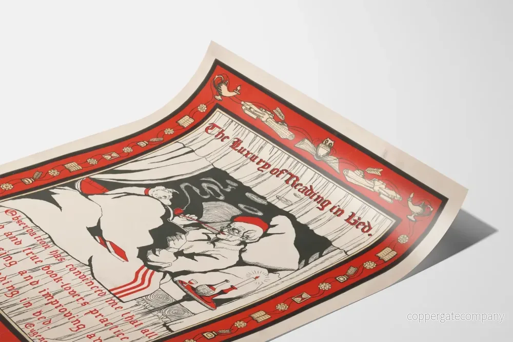 Vintageposter av Le Luxe de la Lecture au Lit - Bild 3