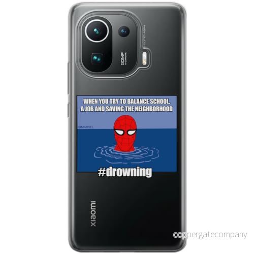 ERT GROUP mobiltelefonfodral för Xiaomi MI 11 PRO originalt och officiellt licensierat Marvel mönster Spider Man 037 optimalt anpassad till formen på mobiltelefonen, gedeeltelijk transparant 5905795012731