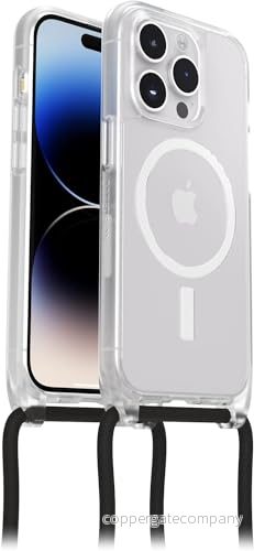 OtterBox React Necklace Case med MagSafe för iPhone 14 Pro, ultratunnt, skyddande skal justerbart och avtagtart halsband, testad till militärstandard, Klar 840304726479