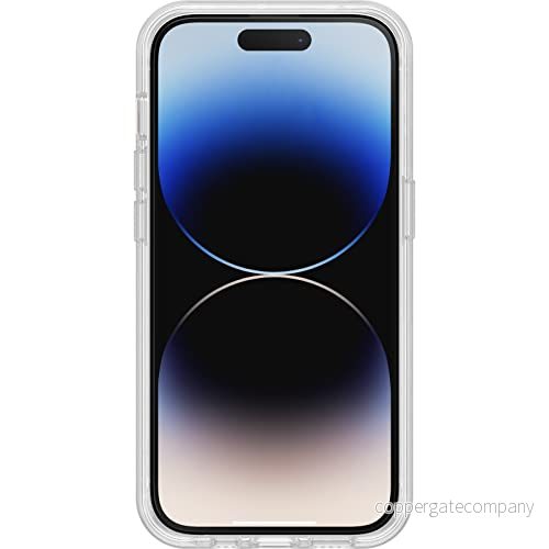 OtterBox Drop Protection Bundle för iPhone 14 Pro; Symmetry Clear skal testad till militärstandard x3 och Alpha Glass skärmskydd 3x antirepteknologi, Klar 840262379632