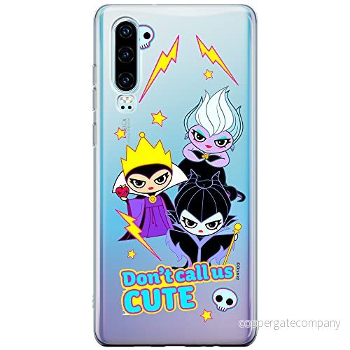 ERT GROUP mobiltelefonfodral för Huawei P30 originalt och officiellt licensierat Disney mönster Villains 003 Vit optimalt anpassad till formen på mobiltelefonen, gedeeltelijk transparant 5905131376350