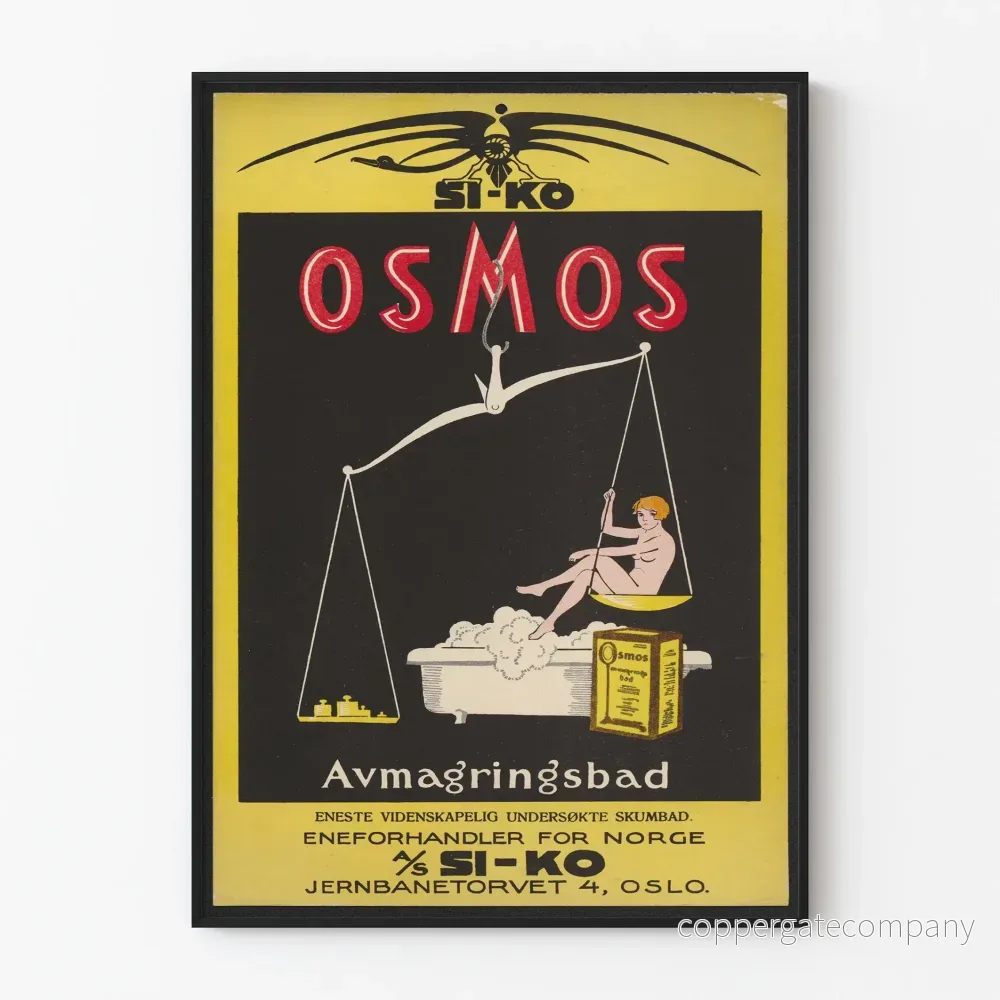 Vintage reklamposter Osmos - Retro väggdekoration