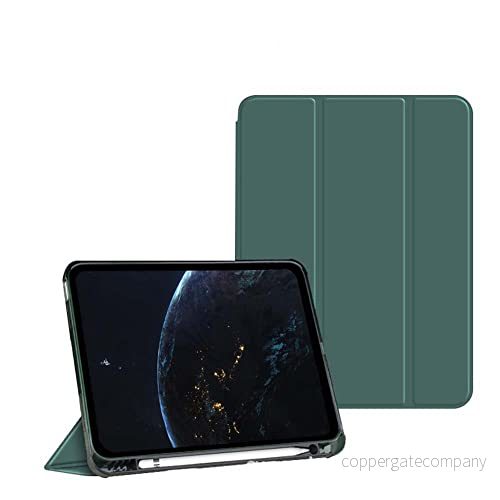BXGH iPad Pro 11 Zoll Tasche 2022 / 2021 2020 2018, Slim Stand Hard Back Shell Smart Cover für 4. Generation 3. Gen 2. 1. 2018 Dunkelgrün 9011704887454