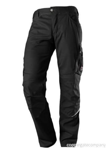 BP 1608-559-74-44l latzh, stretch-byxhållare med klämmfästen, 245,00 g/m² tygblandning, mellangrön/svart, 44l 4055301616647