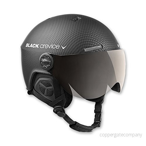 Black Crevice skidhjälm Arlberg, unisex, vuxna, svart kol, storlek 5154 cm (tillverkarens storlek: S) 9120075059749
