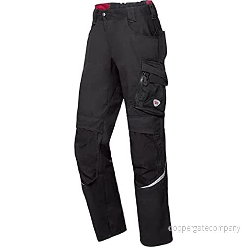 BP 1608-559-81-54n latzh, stretch-byxhållare med klämmfästen, 245,00 g/m² tygblandning, röd/svart, 54n 4055301616906