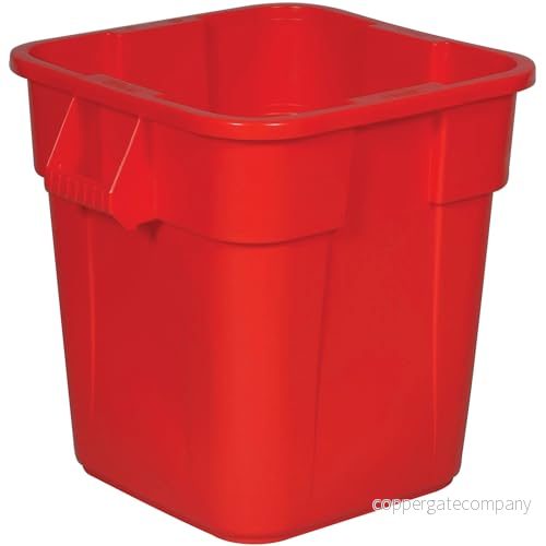 Rubbermaid 106L BRUTE fyrkantig behållare grå, 106 L, Röd, 1 86876147773
