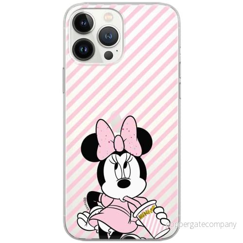 ERT GROUP mobiltelefonfodral för Apple Iphone 6/6S originalt och officiellt licensierat Disney mönster Minnie 017 Vit optimalt anpassad till formen på mobiltelefonen, gedeeltelijk transparant 5902980565140