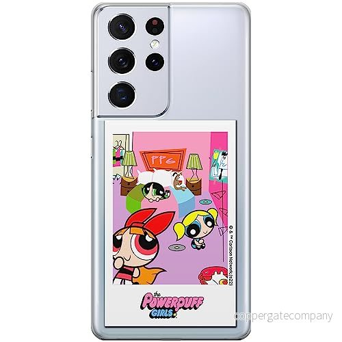 ERT GROUP mobiltelefonfodral för Samsung S21 ULTRA originalt och officiellt licensierat The Powerpuff Girls mönster 021, gedeeltelijk transparant 5905511967888