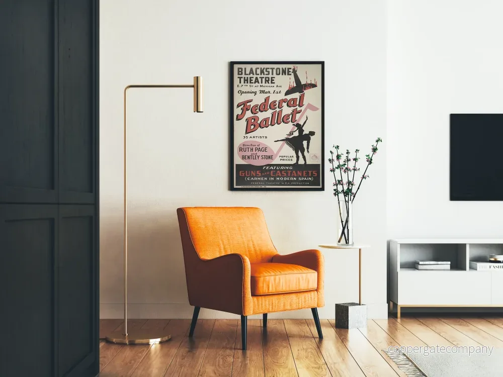 Vintage Federal Ballet - Väggdekoration för teater och dansposter - Bild 2