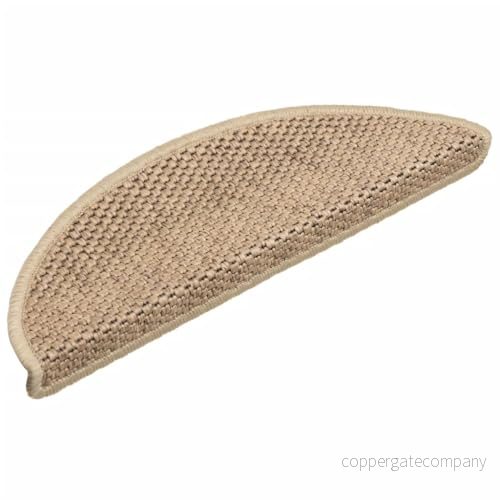 Trappstegsmattor självhäftande sisallook 15 st 56x17x3 cm sand 8720287594925