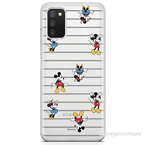 ERT GROUP mobiltelefonfodral för Samsung A03S originalt och officiellt licensierat Disney mönster Mickey & Minnie 007 optimalt anpassad till formen på mobiltelefonen, gedeeltelijk transparant 5903932990126