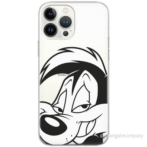 ERT GROUP mobiltelefonfodral för Samsung A51 originalt och officiellt licensierat Looney Tunes mönster Pepe Le Pew 001 Vit optimalt anpassad till formen på mobiltelefonen, gedeeltelijk transparant 5903537532363