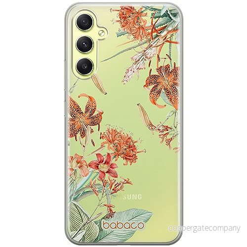 ERT GROUP mobiltelefonfodral för Samsung A34 5G originalt och officiellt licensierat Babaco mönster Flowers 057 optimalt anpassad till formen på mobiltelefonen, gedeeltelijk transparant 5905511785048