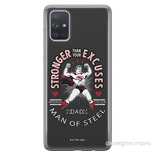 ERT GROUP mobiltelefonfodral för Samsung A71 originalt och officiellt licensierat DC mönster Superman 025 optimalt anpassad till formen på mobiltelefonen, fodral tillverkad av TPU plast 5905131565235