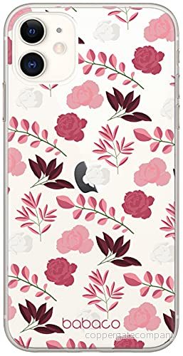 ERT GROUP mobiltelefonfodral för Apple Iphone 11 originalt och officiellt licensierat Babaco mönster Flowers 020 Vit optimalt anpassad till formen på mobiltelefonen, gedeeltelijk transparant 5903932639841