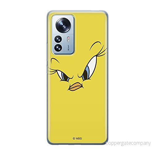 ERT GROUP mobiltelefonfodral för Xiaomi 12 PRO originalt och officiellt licensierat Looney Tunes mönster Tweety 001 optimalt anpassad till formen på mobiltelefonen, fodral tillverkad av TPU plast 5905511524579