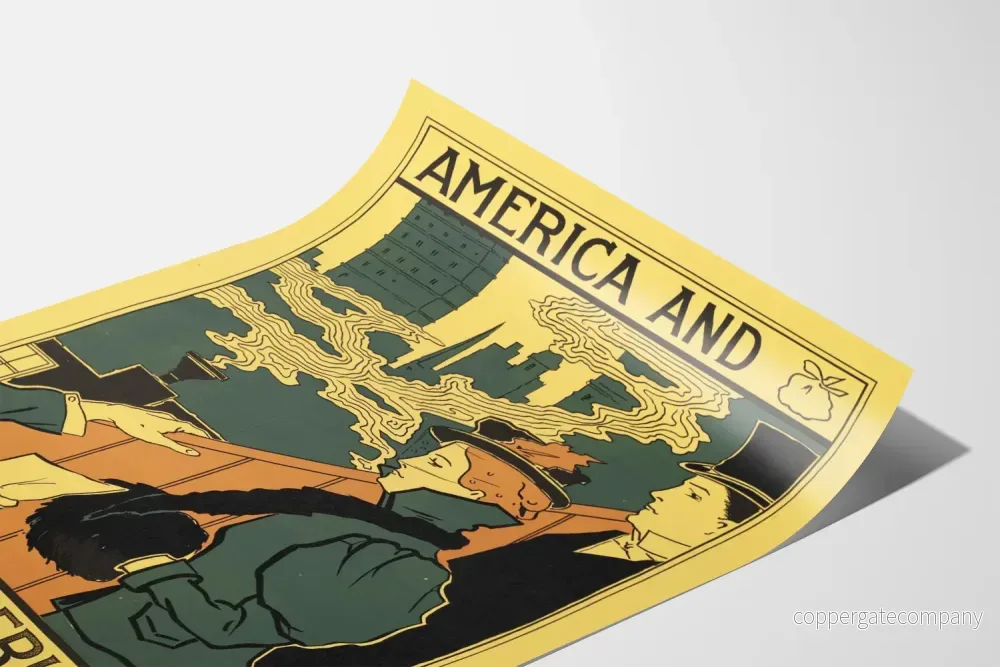 Vintageposter America and The Americans för väggdekoration - Bild 3