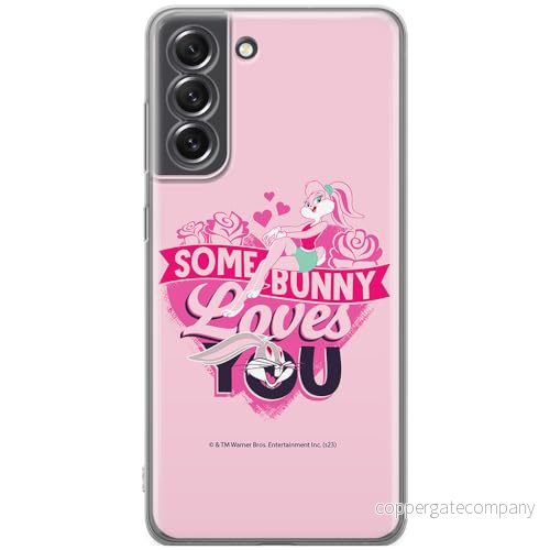ERT GROUP mobiltelefonfodral för Samsung S21 FE originalt och officiellt licensierat Looney Tunes mönster Lola & Bugs 002 anpassad till formen på mobiltelefonen, fodral tillverkad av TPU plast 5905795133825