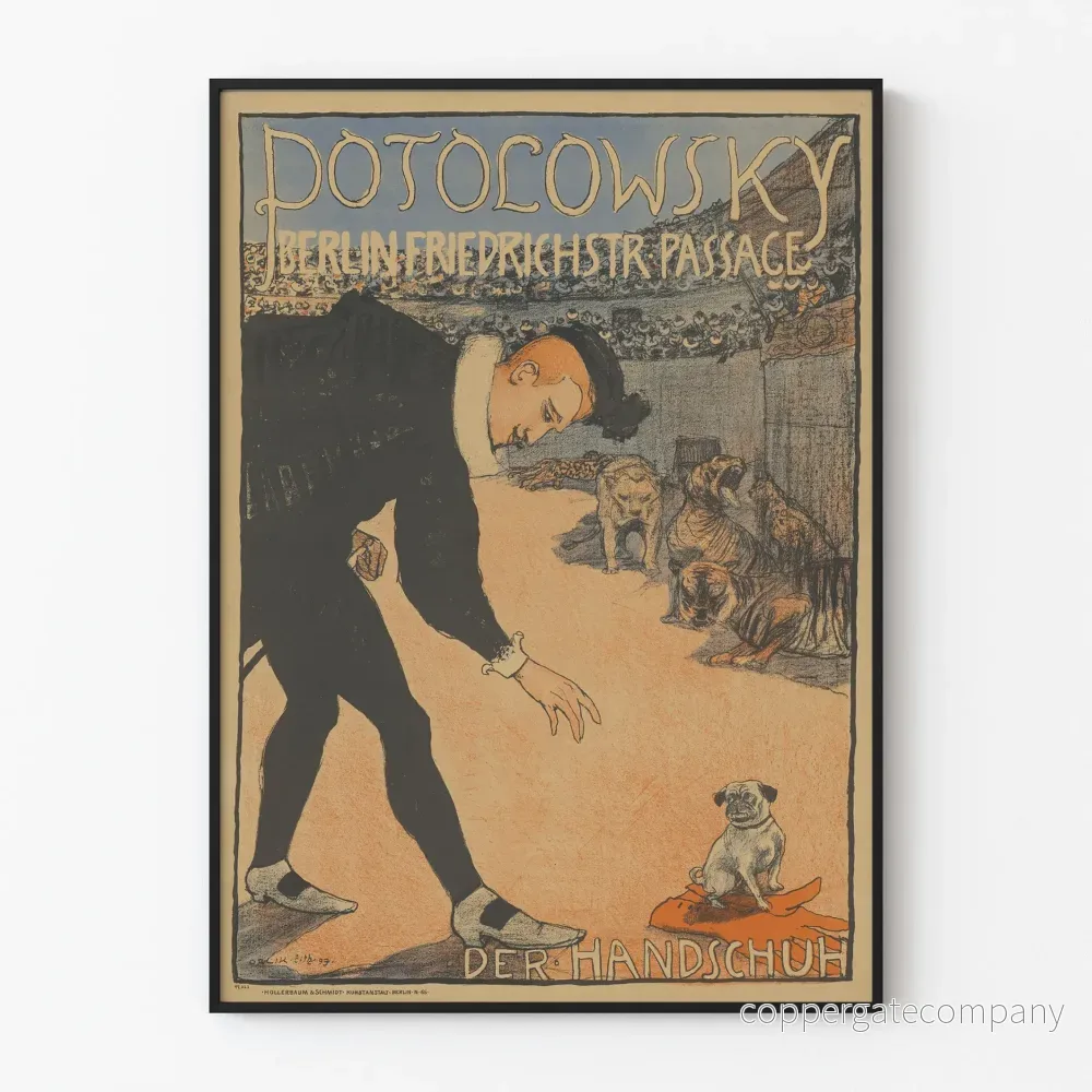 Vintageposter Potolowsky Berlin Der Handschuh