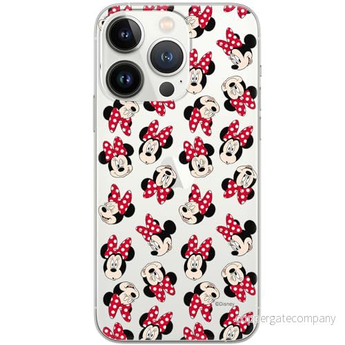 ERT GROUP mobiltelefonfodral för Iphone 13 PRO originalt och officiellt licensierat Disney mönster Minnie 001 optimalt anpassad till formen på mobiltelefonen, gedeeltelijk transparant 5903932950397