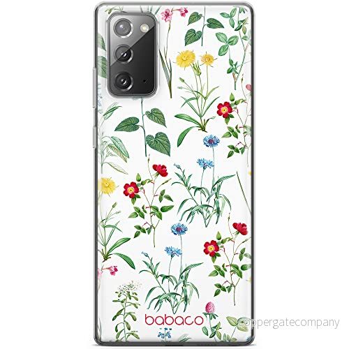 ERT GROUP mobiltelefonfodral för Samsung GALAXY NOTE 20 originalt och officiellt licensierat Babaco mönster Flowers 042 optimalt anpassad till formen på mobiltelefonen, fodral tillverkad av TPU plast 5905131315076