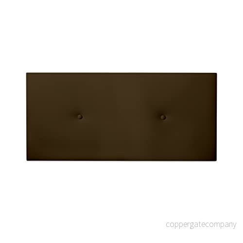 Duérmete Online Premium Vadderad sänggavel Milan Model High End Konstläder Inkluderar hårdvara och hårdvara, Trä, Choklad, 115 x 60 cm (Säng 105) 8445355062570
