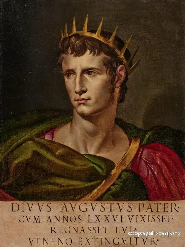 Målning av kejsare Augustus - Bartolomeo Passerotti - Bild 2
