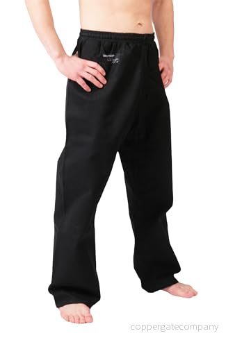 DEPICE Unisex vuxen karatebyxor enkelbyxor, svart, 140 cm 4262412513462