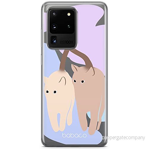 ERT GROUP mobiltelefonfodral för Samsung S20 ULTRA / S11 PLUS originalt och officiellt licensierat Babaco mönster Cats 013 optimalt anpassad till formen på mobiltelefonen, gedeeltelijk transparant 5905131087362