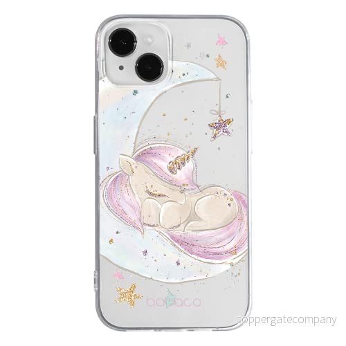 ERT GROUP mobiltelefonfodral för Apple Iphone 14 PLUS originalt och officiellt licensierat Babaco mönster Unicorn 003 optimalt anpassad till formen på mobiltelefonen, gedeeltelijk transparant 5905131893321