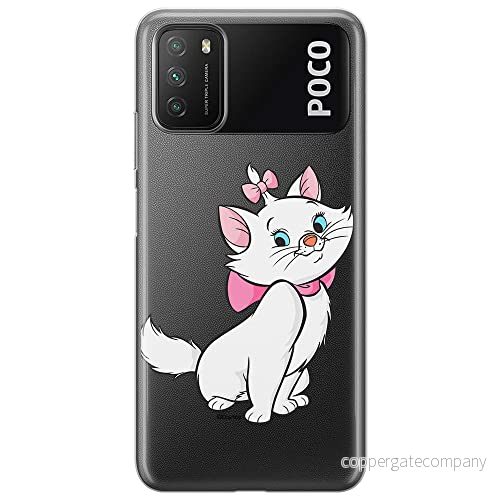 ERT GROUP mobiltelefonfodral för Xiaomi REDMI 9T/ POCO M3 originalt och officiellt licensierat Disney mönster Marie 007 optimalt anpassad till formen på mobiltelefonen, gedeeltelijk transparant 5905131130655