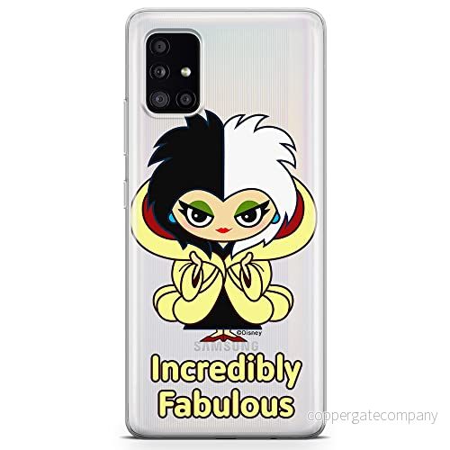 ERT GROUP mobiltelefonfodral för Samsung A51 originalt och officiellt licensierat Disney mönster Cruella 006 optimalt anpassad till formen på mobiltelefonen, gedeeltelijk transparant 5905131489821
