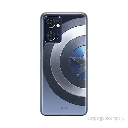 ERT GROUP mobiltelefonfodral för Oppo RENO 7 5G originalt och officiellt licensierat Marvel mönster Captain America 006 optimalt anpassad till formen på mobiltelefonen, gedeeltelijk transparant 5905511305734