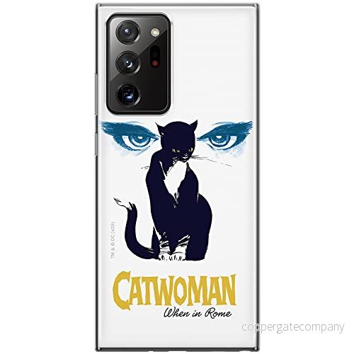 ERT GROUP mobiltelefonfodral för Samsung GALAXY NOTE 20 ULTRA originalt och officiellt licensierat DC mönster Catwoman 007 anpassad till formen på mobiltelefonen, fodral tillverkad av TPU plast 5903040361528