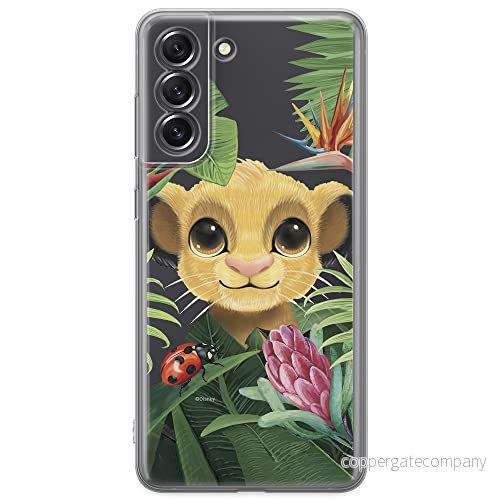 ERT GROUP mobiltelefonfodral för Samsung S21 FE originalt och officiellt licensierat Disney mönster Simba & Friends 002 optimalt anpassad till formen på mobiltelefonen, gedeeltelijk transparant 5903932977332
