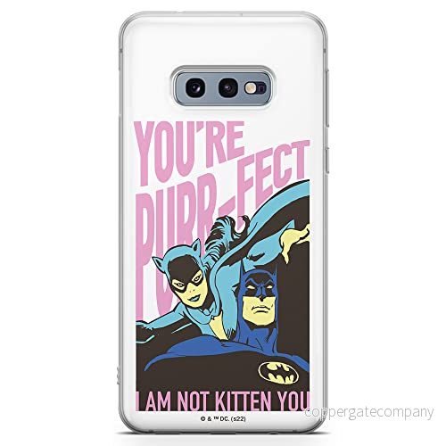 ERT GROUP mobiltelefonfodral för Samsung S10e originalt och officiellt licensierat DC mönster Batman 067 optimalt anpassad till formen på mobiltelefonen, fodral tillverkad av TPU plast 5905131519597