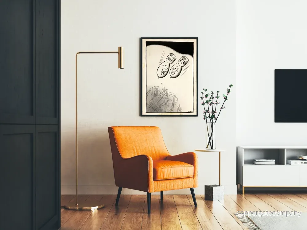 Vintagemuralposter med bomber från RAF och Sovjetunionen på fabrik och kajer - Bild 2