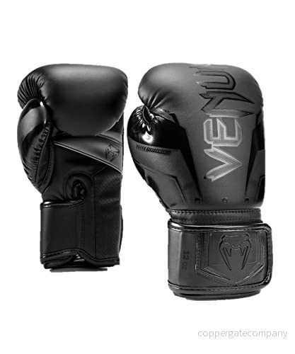 Venum Elite Evo boxningshandskar svart/svart 10 Oz 3611441687513