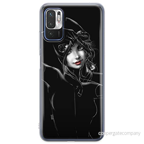 ERT GROUP mobiltelefonfodral för Xiaomi REDMI NOTE 10 5G / POCO M3 PRO originalt och officiellt licensierat DC mönster Catwoman 002, fodral tillverkad av TPU plast 5904805616068