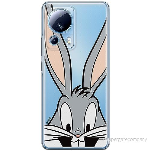 ERT GROUP mobiltelefonfodral för Xiaomi 13 LITE/CIVI 2 originalt och officiellt licensierat Looney Tunes mönster Bugs 001 optimalt anpassad till formen på mobiltelefonen, gedeeltelijk transparant 5905511920210