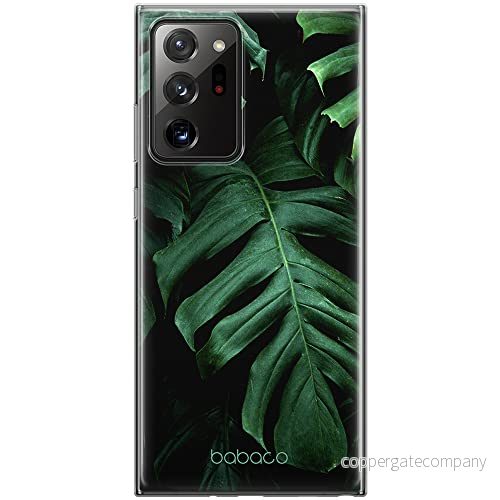 ERT GROUP mobiltelefonfodral för Samsung GALAXY NOTE 20 ULTRA originalt och officiellt licensierat Babaco mönster Plants 003 Vit anpassad till formen på mobiltelefonen, fodral tillverkad av TPU plast 5903537970134