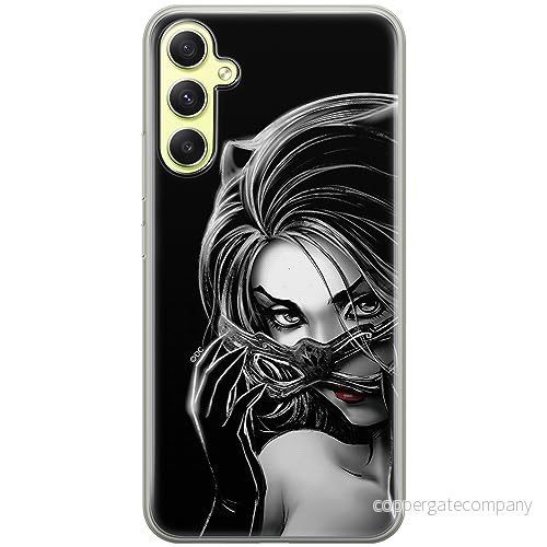 ERT GROUP mobiltelefonfodral för Samsung A34 5G originalt och officiellt licensierat DC mönster Catwoman 004 optimalt anpassad till formen på mobiltelefonen, fodral tillverkad av TPU plast 5905511791070