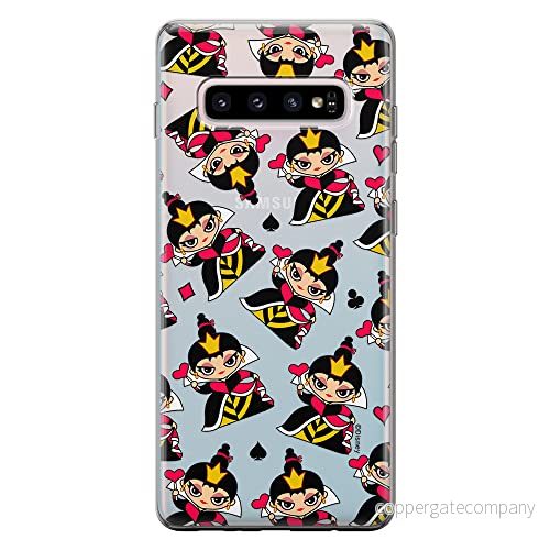 ERT GROUP mobiltelefonfodral för Samsung S10 PLUS originalt och officiellt licensierat Disney mönster Queen of Hearts 002 optimalt anpassad till formen på mobiltelefonen, gedeeltelijk transparant 5905131433121