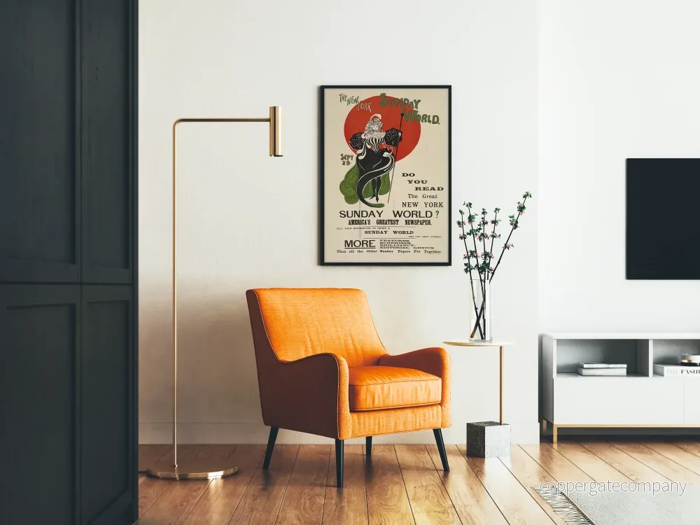 Vintageposter The New York Sunday World - Retro väggdekoration - Bild 2